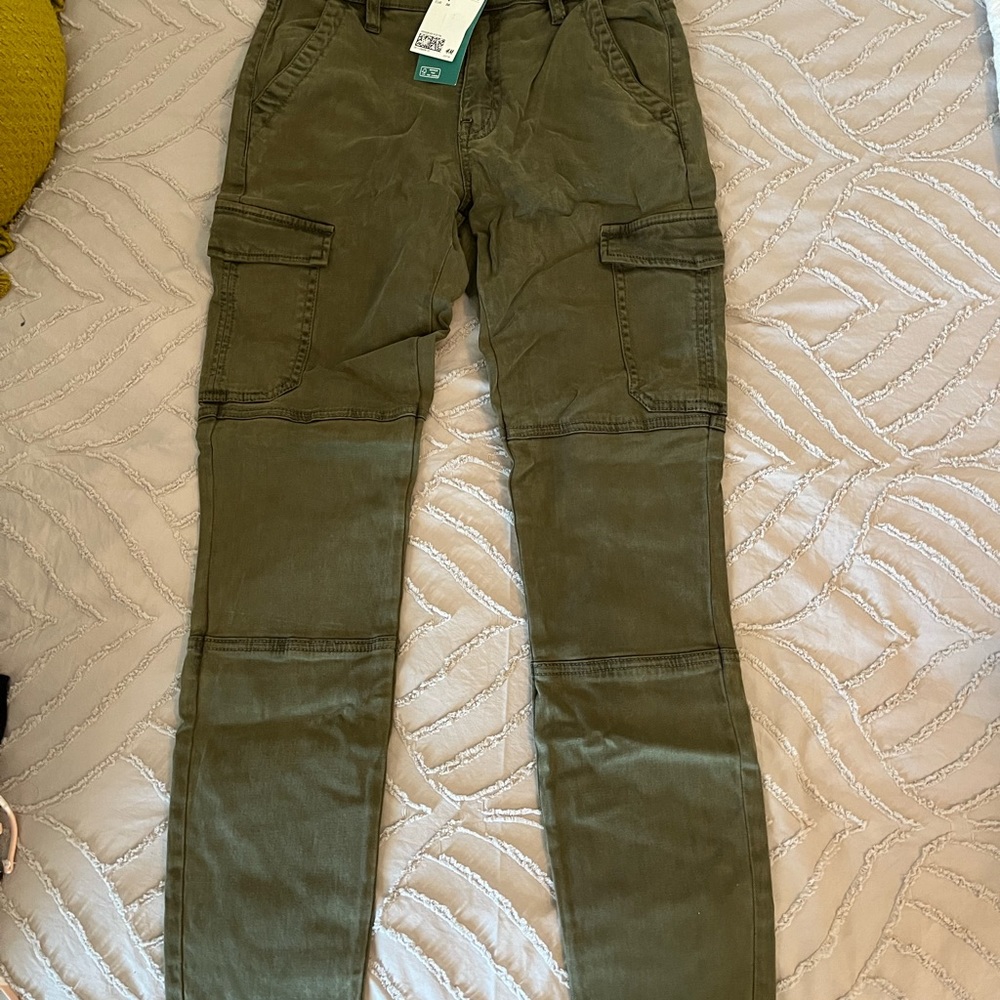 Olive green cargo pants